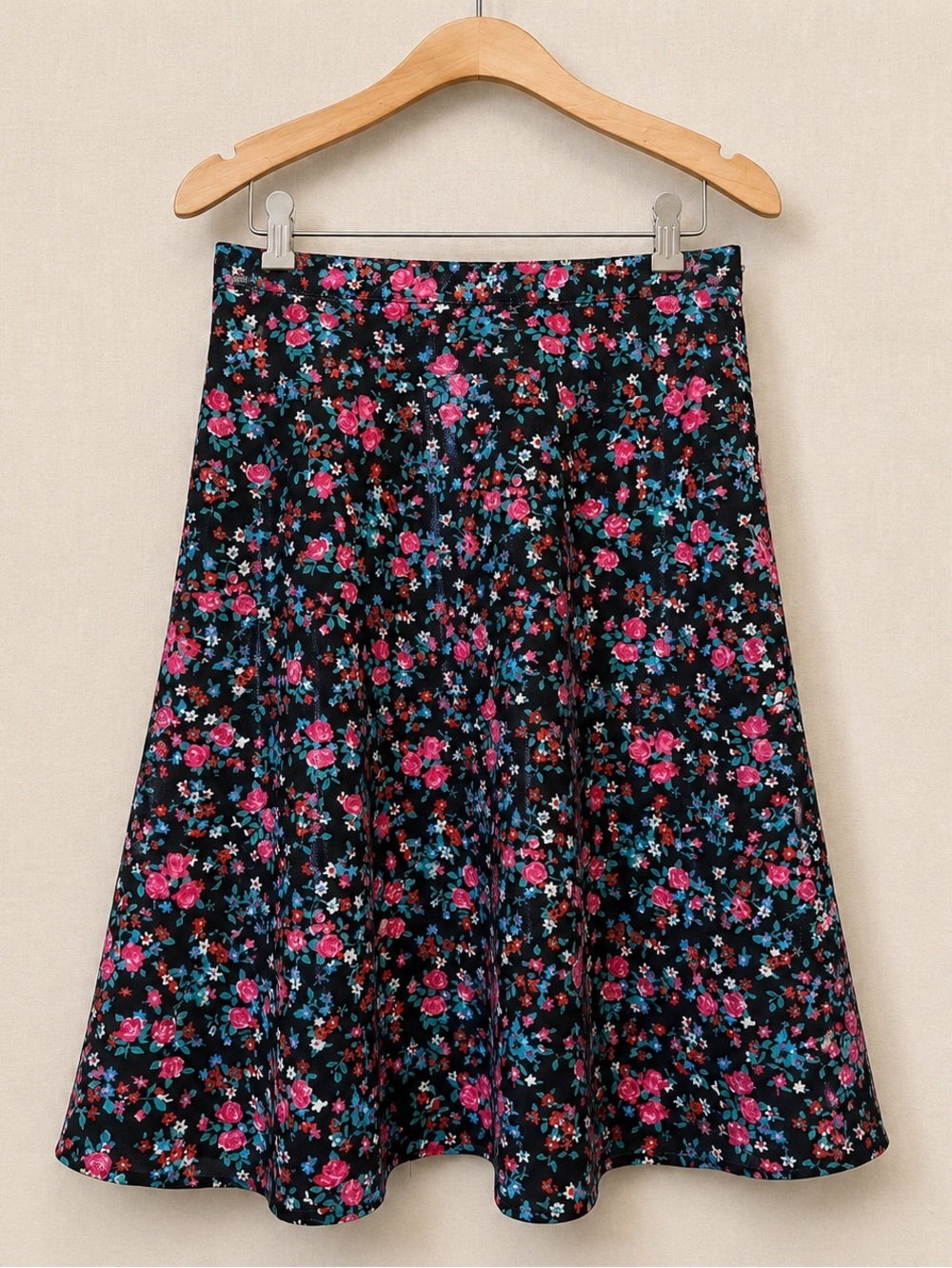 MOSCHINO JEANS Floral Fit & Flare Skirt Made in Italy NWT